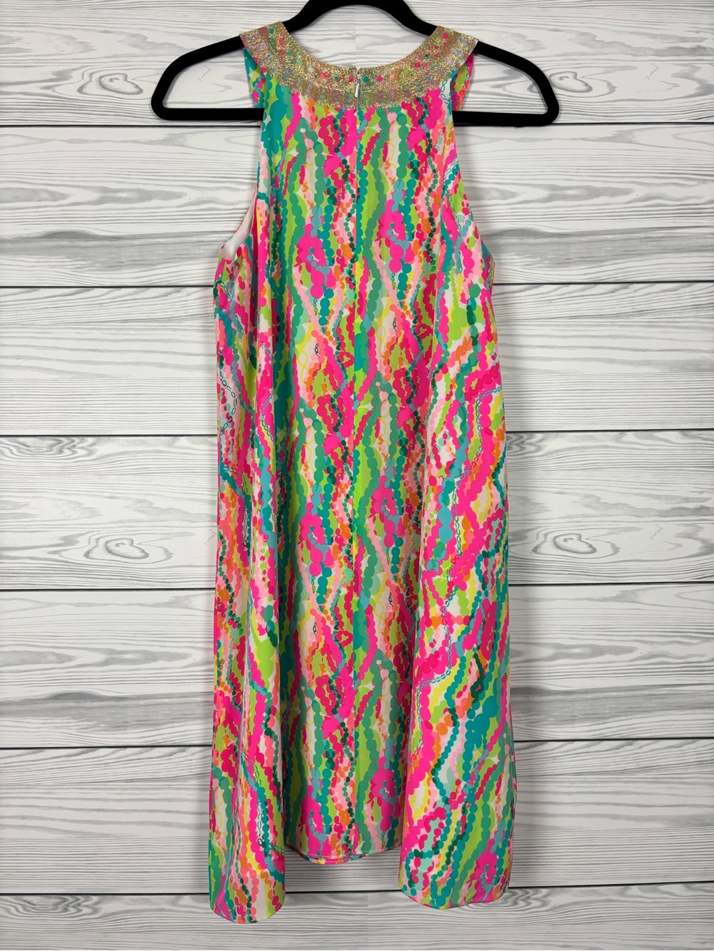 Lilly Pulitzer Cadence Silk Multicolor Swing Dress Size Small - Picture 6 of 9